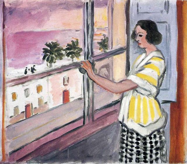 Анри Матисс. Молодая женщина у окна. Закат